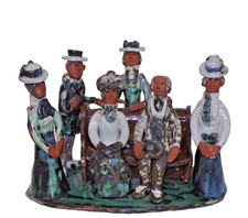 Decorative Pottery - Marie Whitby - Seven Springs - Bus Stop - Park Bench - L@@K