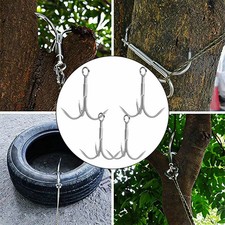 Stainless Steel Grapnel Hook Grappling Hook 3-Claw Climbing Hook 4 Size