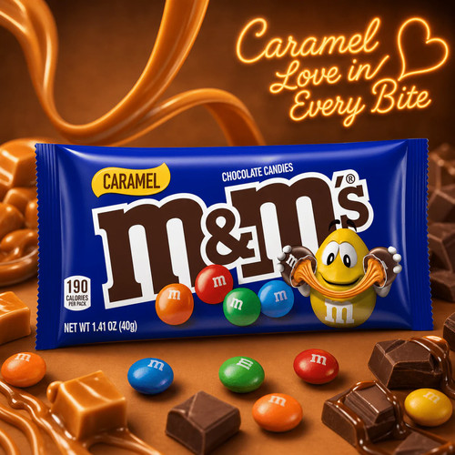 Chocolate caramel - m&m's,