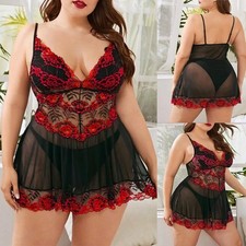 Plus Size Womens Sexy Lace