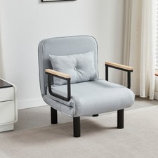 4 in 1 Convertible Sofa Bed  Lounge Sleeper Chair w/Adjustable Backrest, Cushion