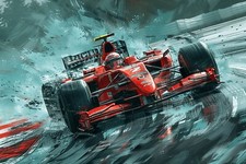F1 Racing Car Formula 1 Canvas