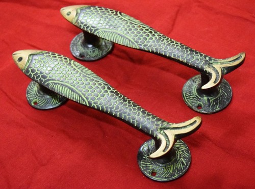 Nautical fish door handle - fish,