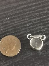Vintage Sterling Silver Antique Compass Fob Working Rare 