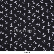 Anchor Nautical Print Fabric