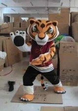 Kung Fu Tiger Mascot Costume Cosplay Party Fancy Dress Adult Gender-neutral