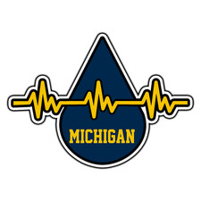 Michigan Wolverines Heartbeat