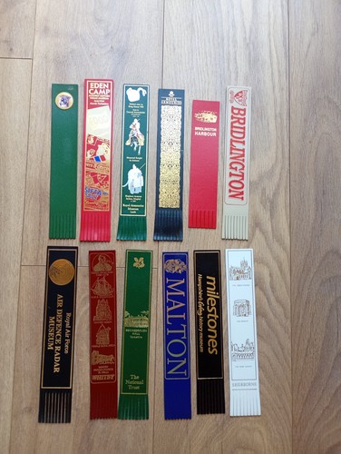 Vintage leather bookmarks - 12,