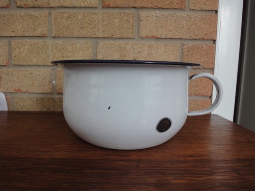 Vintage white pale blue - &,