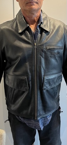 Triumph leather motorcycle