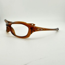 OAKLEY XS Five Wrap Eyeglasses Frames 03-452 Transparent Amber 49-20 USA