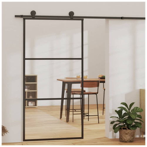 Sliding glass door black - glass,