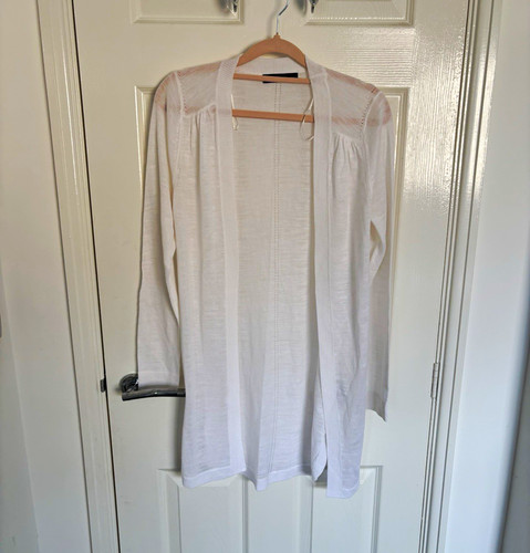 Womens white knit v - white, v-neck