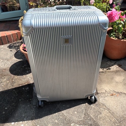 Silver hard shell suitcase - it,