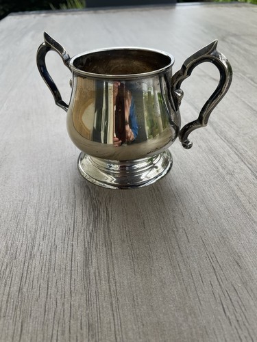 Vintage silver plated sugar - plated,