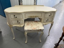 French Style Louis XV x2 Dressing Tables, x1 Chest of Drawers & x1 Bedside Table