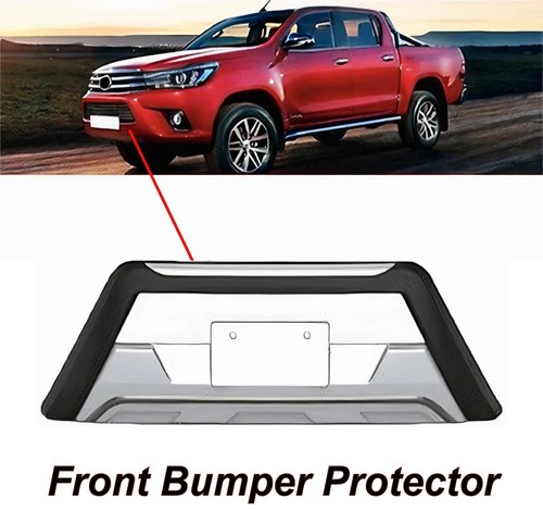 Chrome front bumper bull bar - front, a