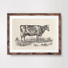 DAIRY COW FARM ART PRINT