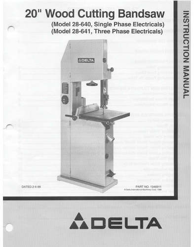 Delta band saw 28 - delta,