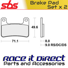Brake Pads for KAWASAKI VERSYS 1000 S ABS 2021-2024 Front Street SBS