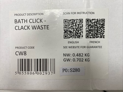 Bath click clack - click, waste