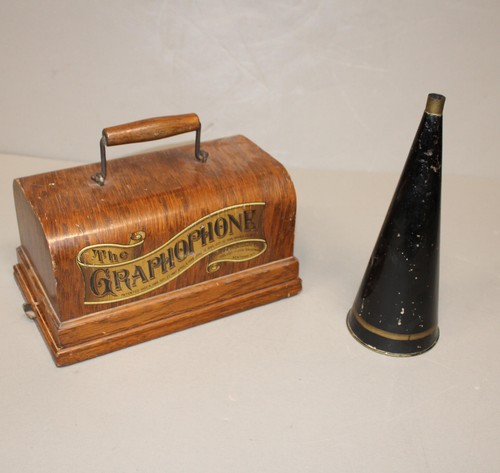 Antique cylinder phonograph - antique,