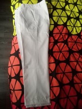 Mens White Chef/Bowling Trousers  W34" VGC