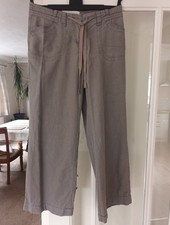 Ladies Next Size 10 Wide Leg Casual Trousers