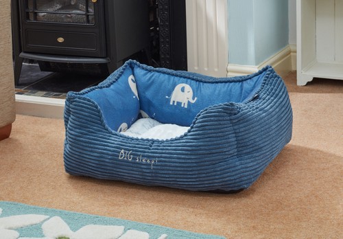 Zoon blue jumbo square - blue, dog