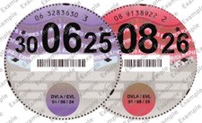 Vehicle Tax Disc 2025 2026 Any
