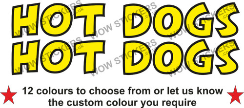 Hot dogs stickers food - x,