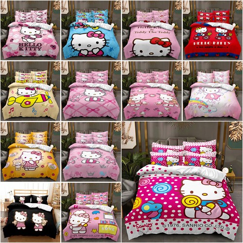 Hello kitty printed duvet - 3d,