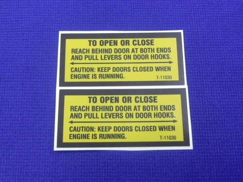 Door latch decal - set, fits