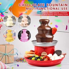 3 Tier Electric Chocolate Fountain Fondue Dip Machine & Food Tray Giles & Posner