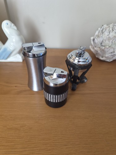 Vintage metal lighters - vintage,