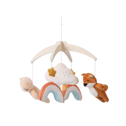 Crib mobile with - crib, wooden