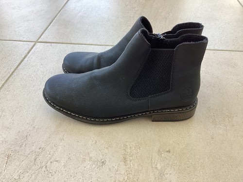 Rieker women black boots - rieker, women's