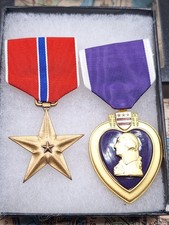 Purple Heart + Bronze Star