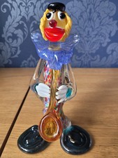 Vintage Rare Murano Tall Glass Clown 23cm