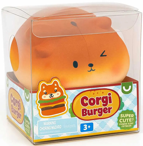 Keycraft corgi burger squishy - corgi,