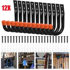 12x Storage Hooks Wall Mounted