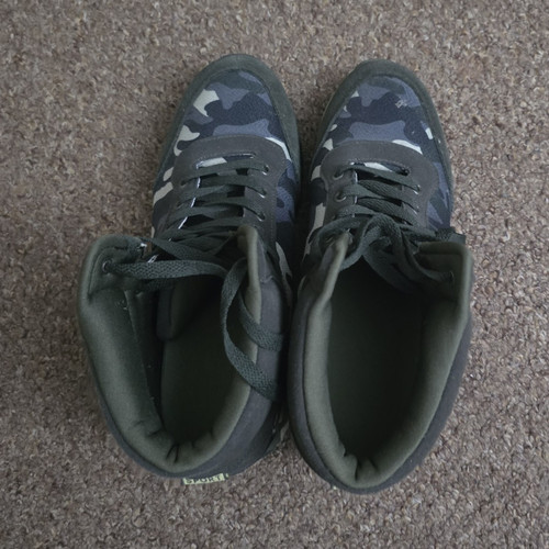 High top camouflage lace - high, lace-up