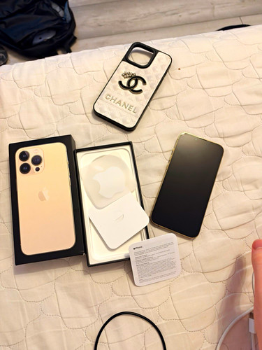 Apple iphone pro 128gb gold - iphone,
