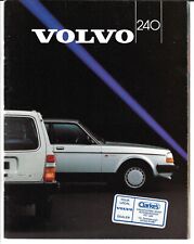 Volvo 240-Series 1986-87 UK Market Sales Brochure Saloon Estate DL GL GLE
