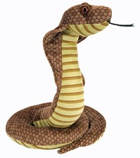 NEW WILD REPUBLIC CUDDLEKINS SPITTING COBRA CUDDLY SOFT TOY SNAKE TEDDY