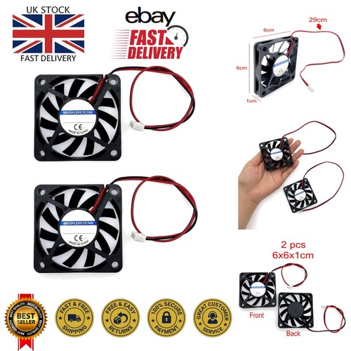 2pc 60mm 12v - 12v, silent