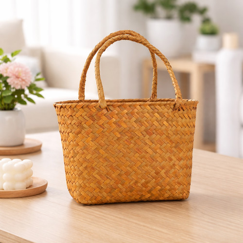 Empty hamper basket kit brown - hamper,