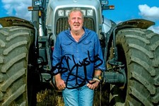 Jeremy Clarkson Hand Signed 6x4 Photo Clarkson's Farm Grand Tour Autograph + COA
