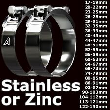Hose Clamps Stainless Steel or Zinc T Bolt Exhaust Clips