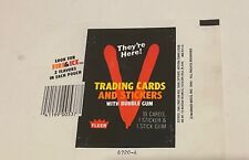 Fleer Corp "V" Trading Cards Wax Pack Wrapper Only 1984